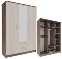 Шкаф 3‑х дверный «Камелия» / 1500 для платья и белья с 2 ящиками.